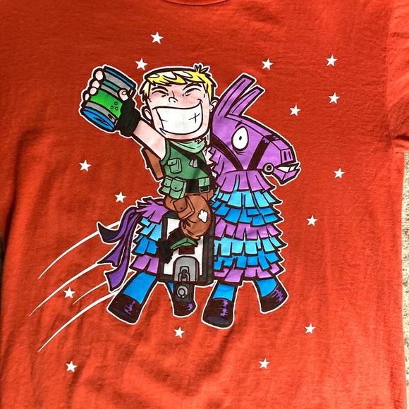 Was💲10! 🎉5/$20😁Fortnite Default & Llama graphic Tee - Picture 2 of 9